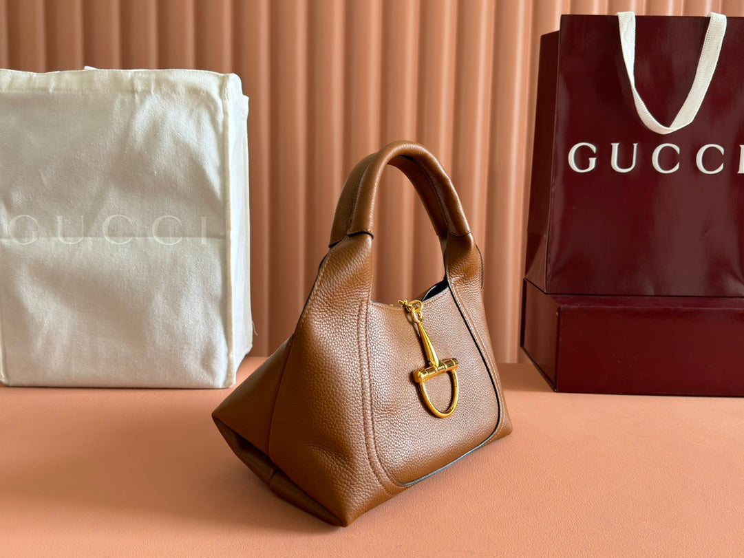 Gucci Solfbit Bag Brown Calfskin 244325