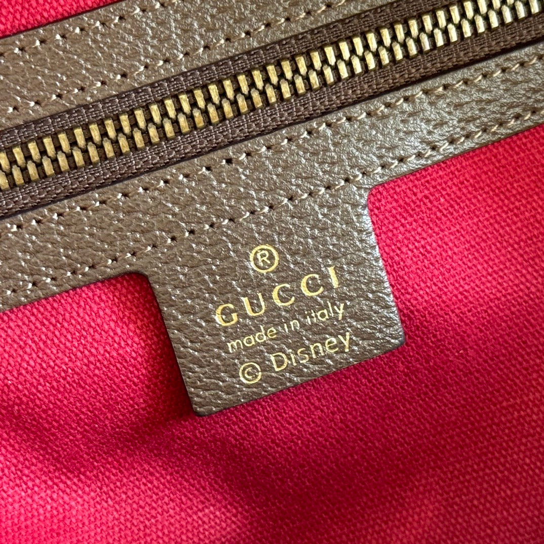 Gucci Donald Backpack Ebony Canvas Leather 255348