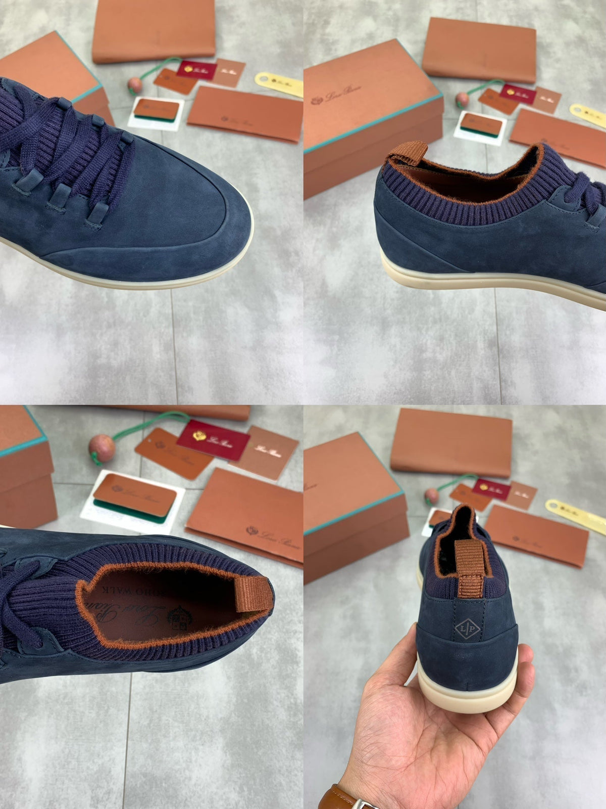 LP SOHO WALK TRAINERS IN AEGEAN SUEDE