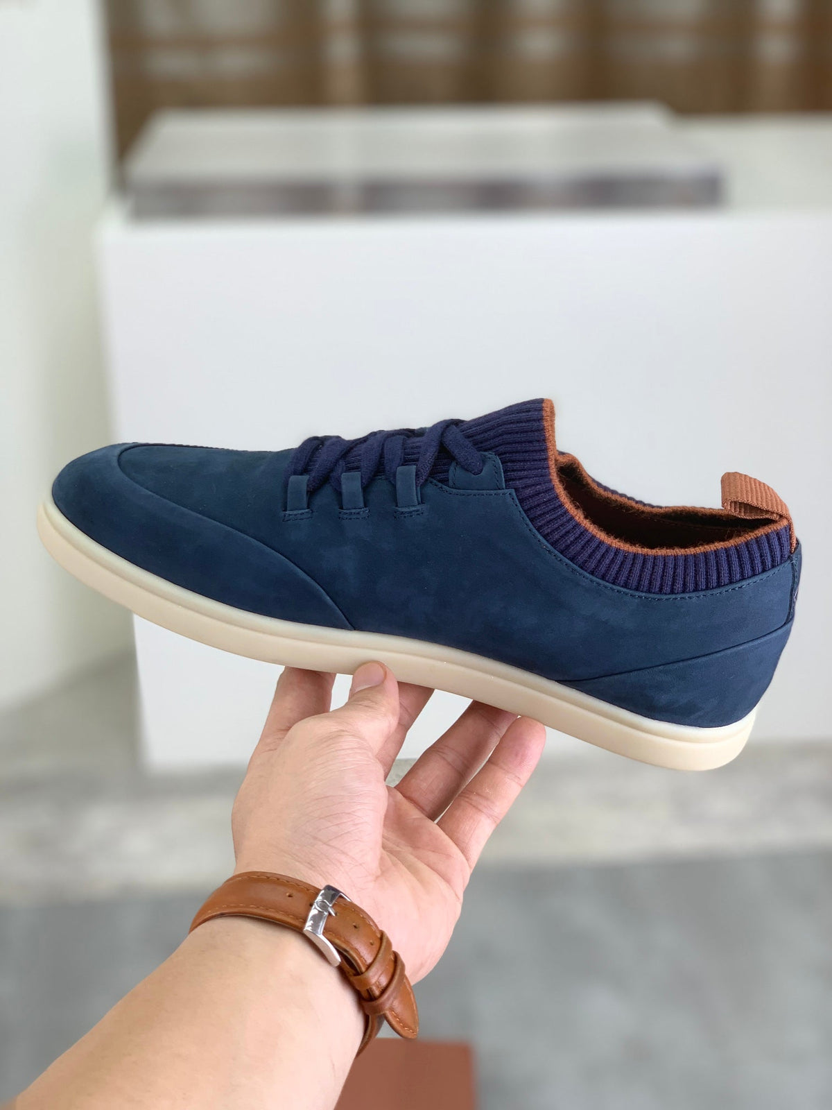 LP SOHO WALK TRAINERS IN AEGEAN SUEDE
