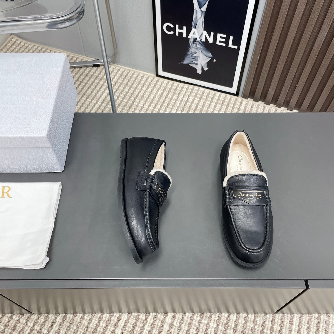 CD Loafer In Black Cowhide 996003