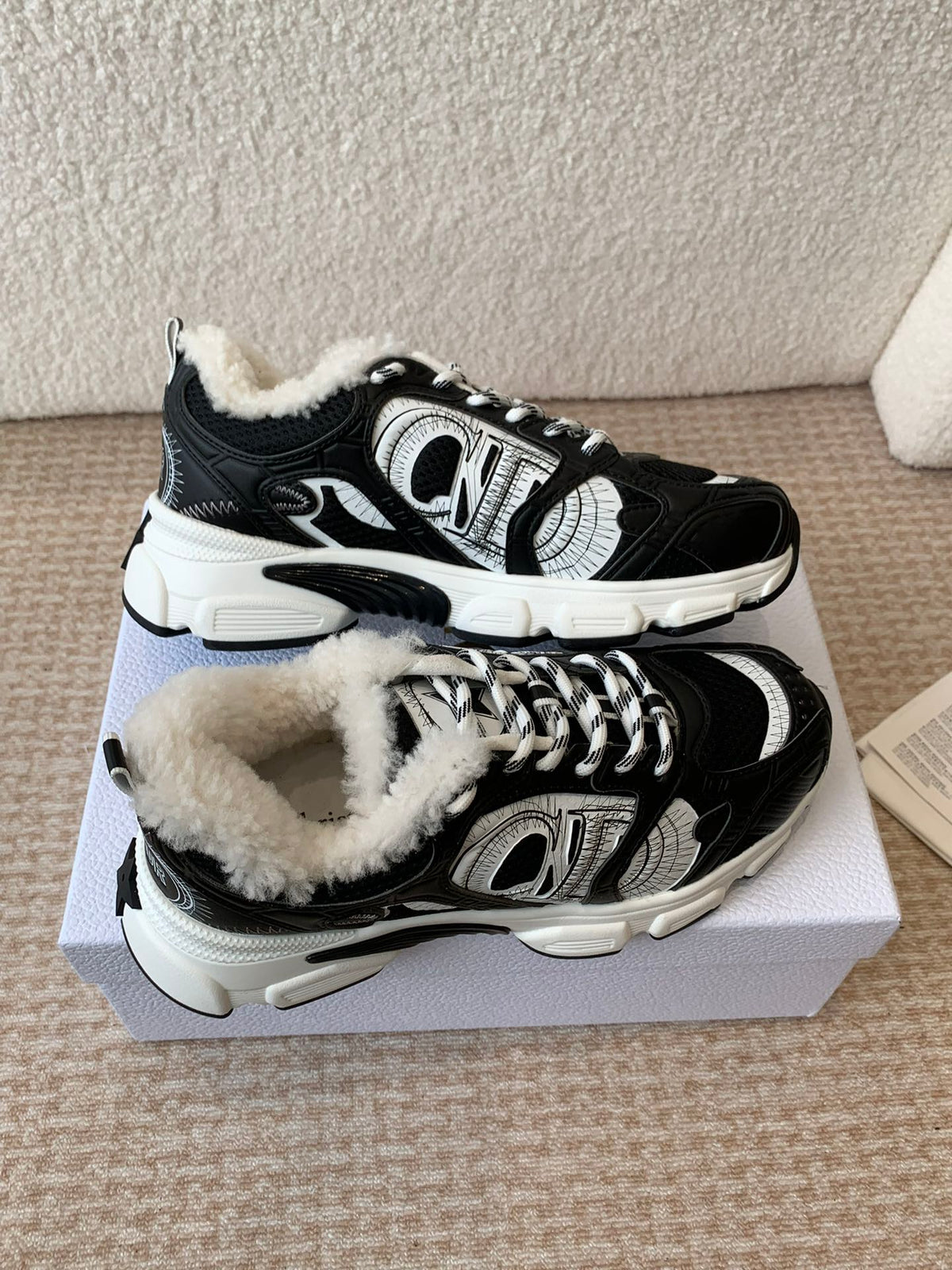 CD Chrono Sneaker In Black Mesh Fabric 998702