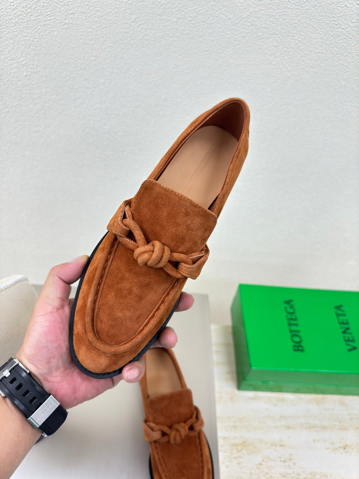 Bottega Veneta 2025 Astaire Loafer Brown Suede