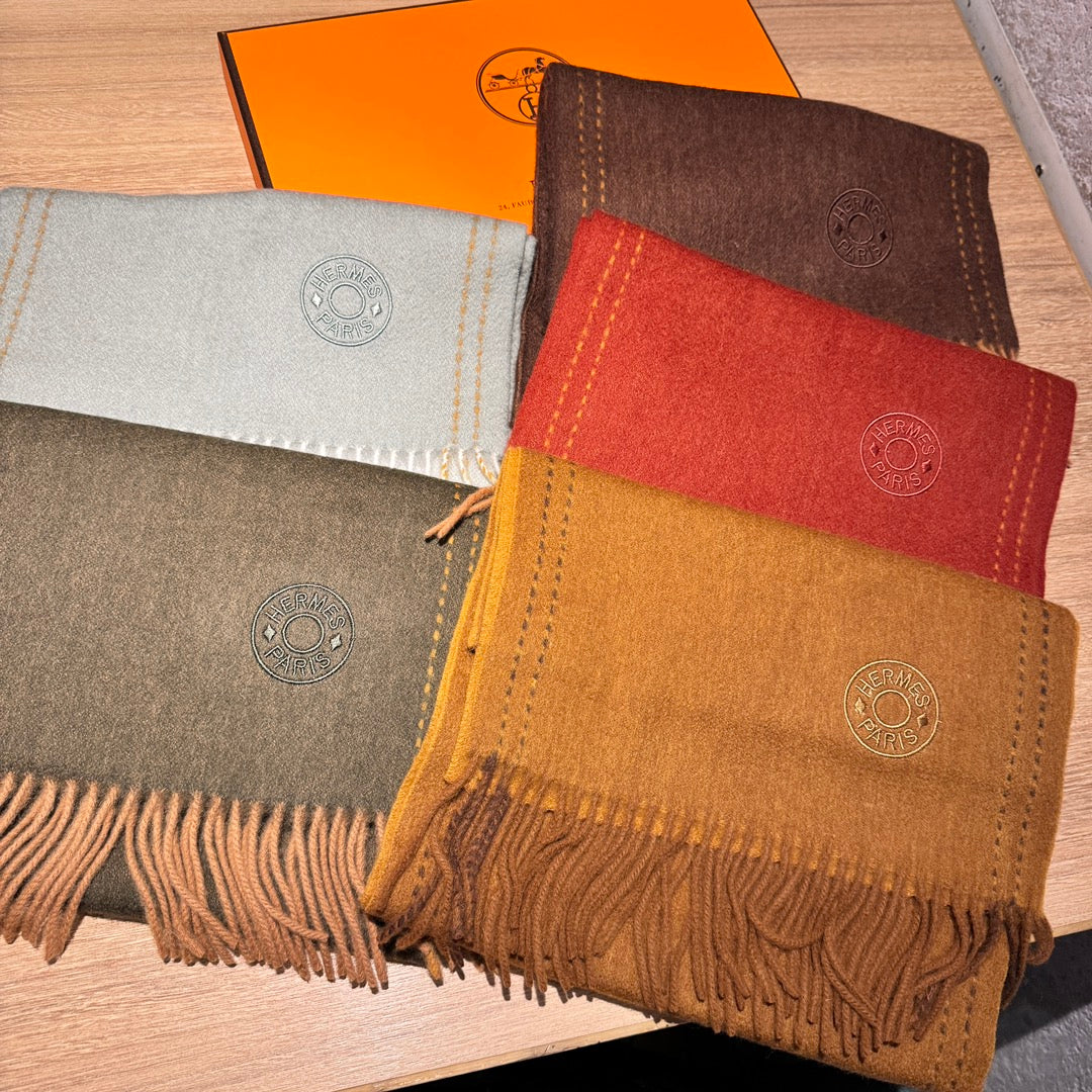SCARF 200 CM IN CHOCOLATE BROWN CASHMERE