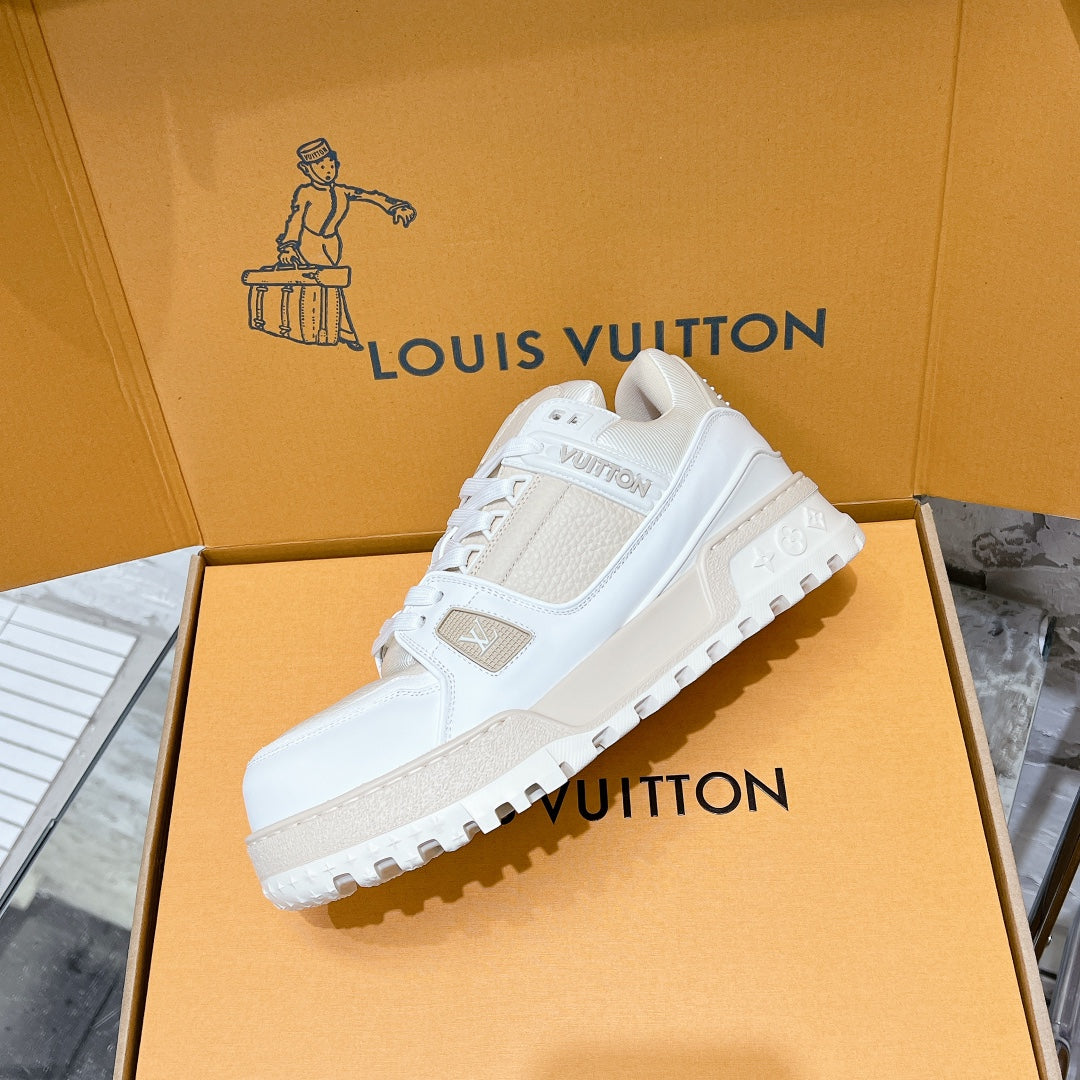LV Sneaker LV Trainer Cream mix White Cowhide 221022