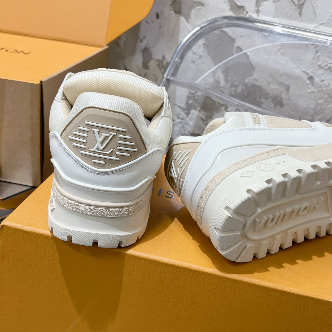 LV Sneaker LV Trainer Cream mix White Cowhide 221022