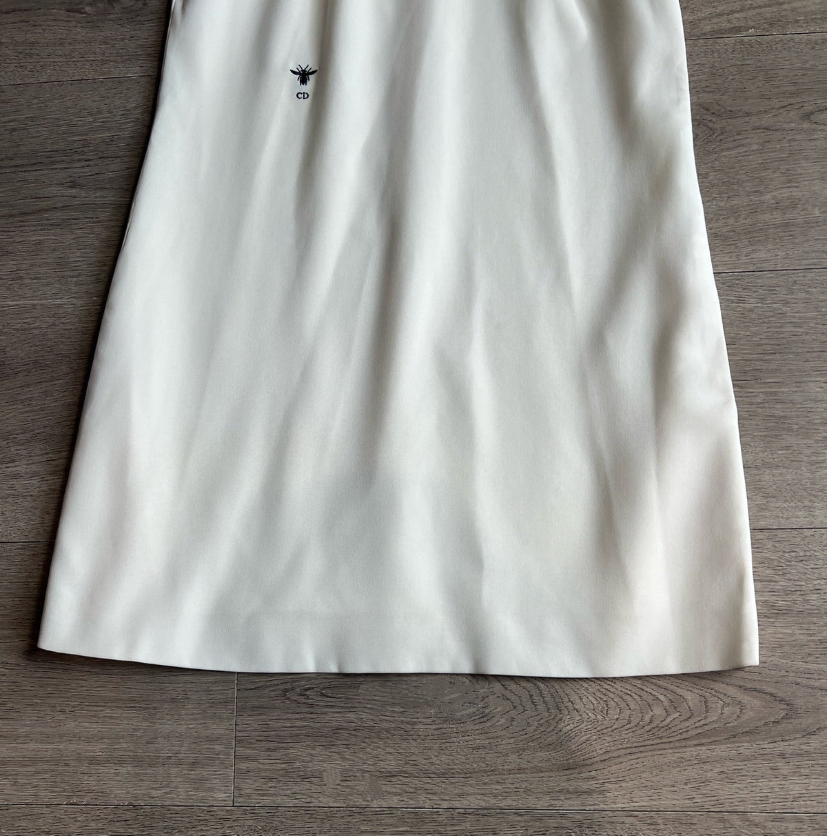 CD Dress Off-white Polyester Silk