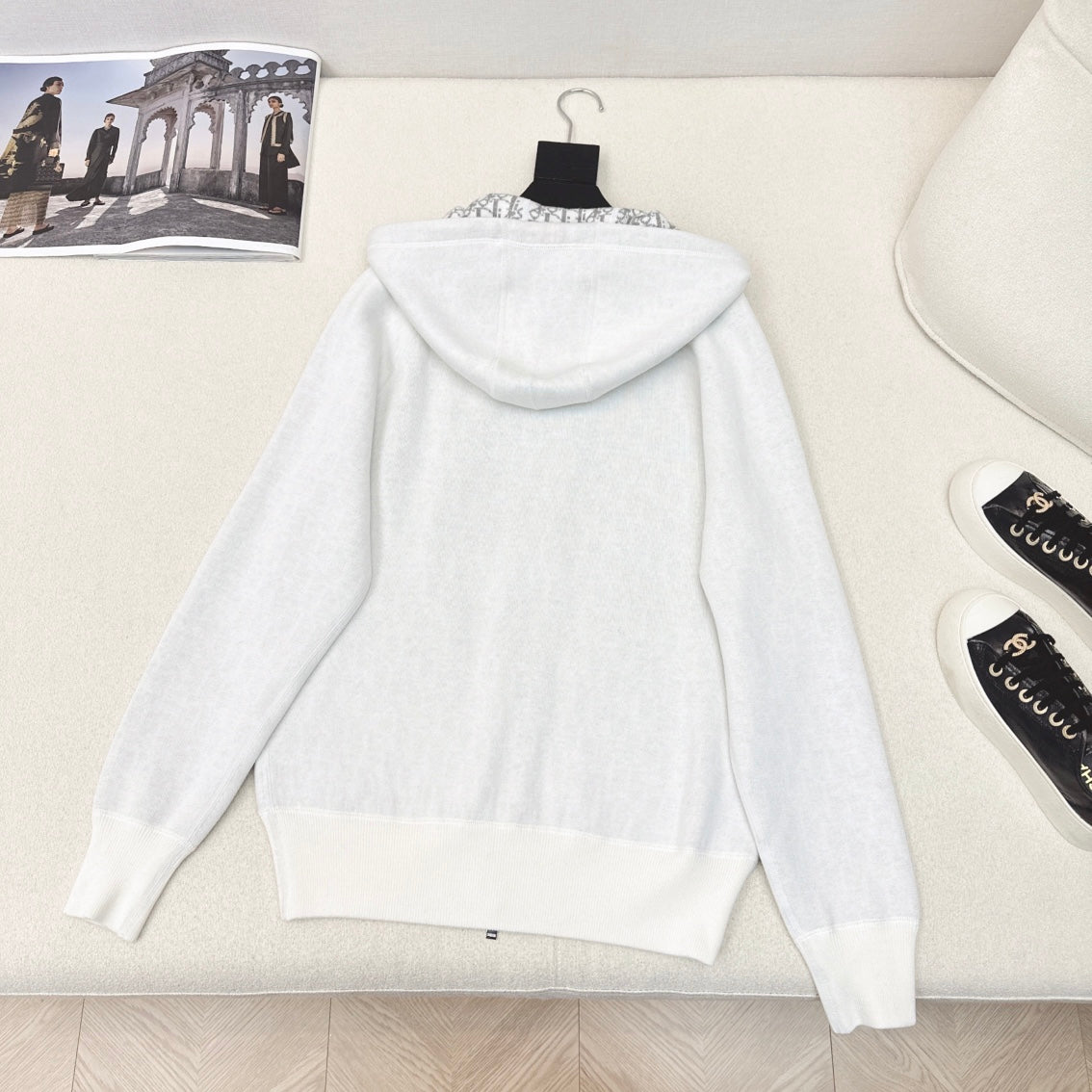 CD Unisex Jacket White mix grey Cashmere 584747