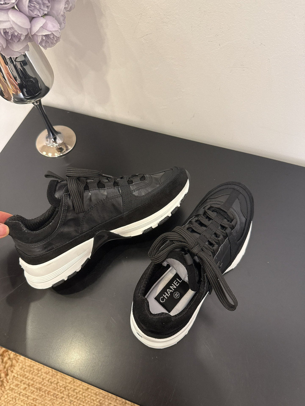 CC 25 Sneaker Black Cowhide 330791