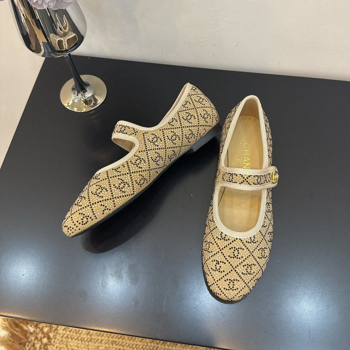 CC 25 Ballet Flats Light Brown Calfskin 331659