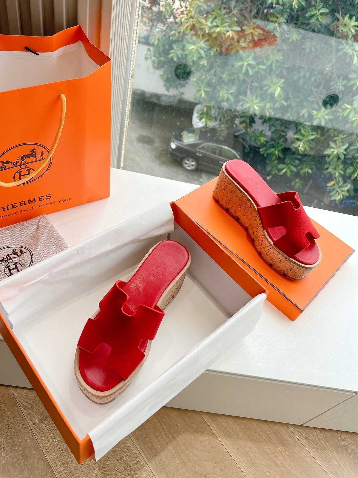 EZE 65 SANDAL CHERRY SUEDE