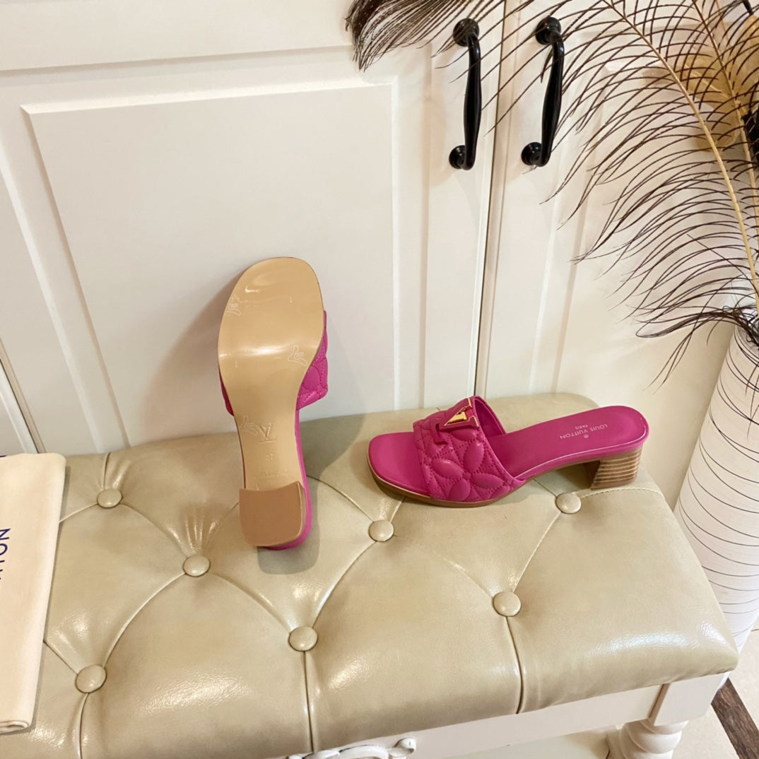 LV Neo Revival Mule 55mm Deep Pink Lambskin