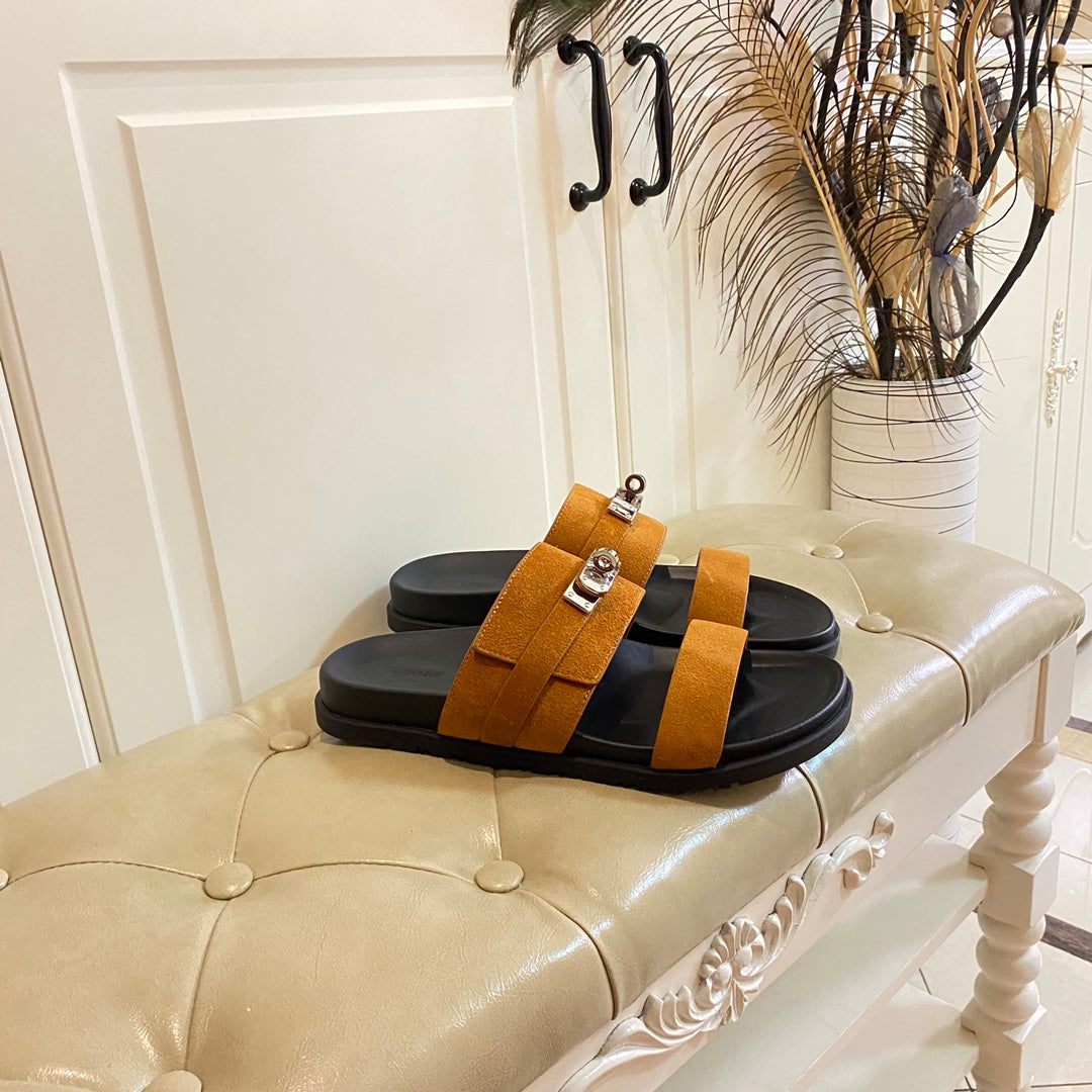 HM Jackson Sandal Ligth Orange Suede 958062
