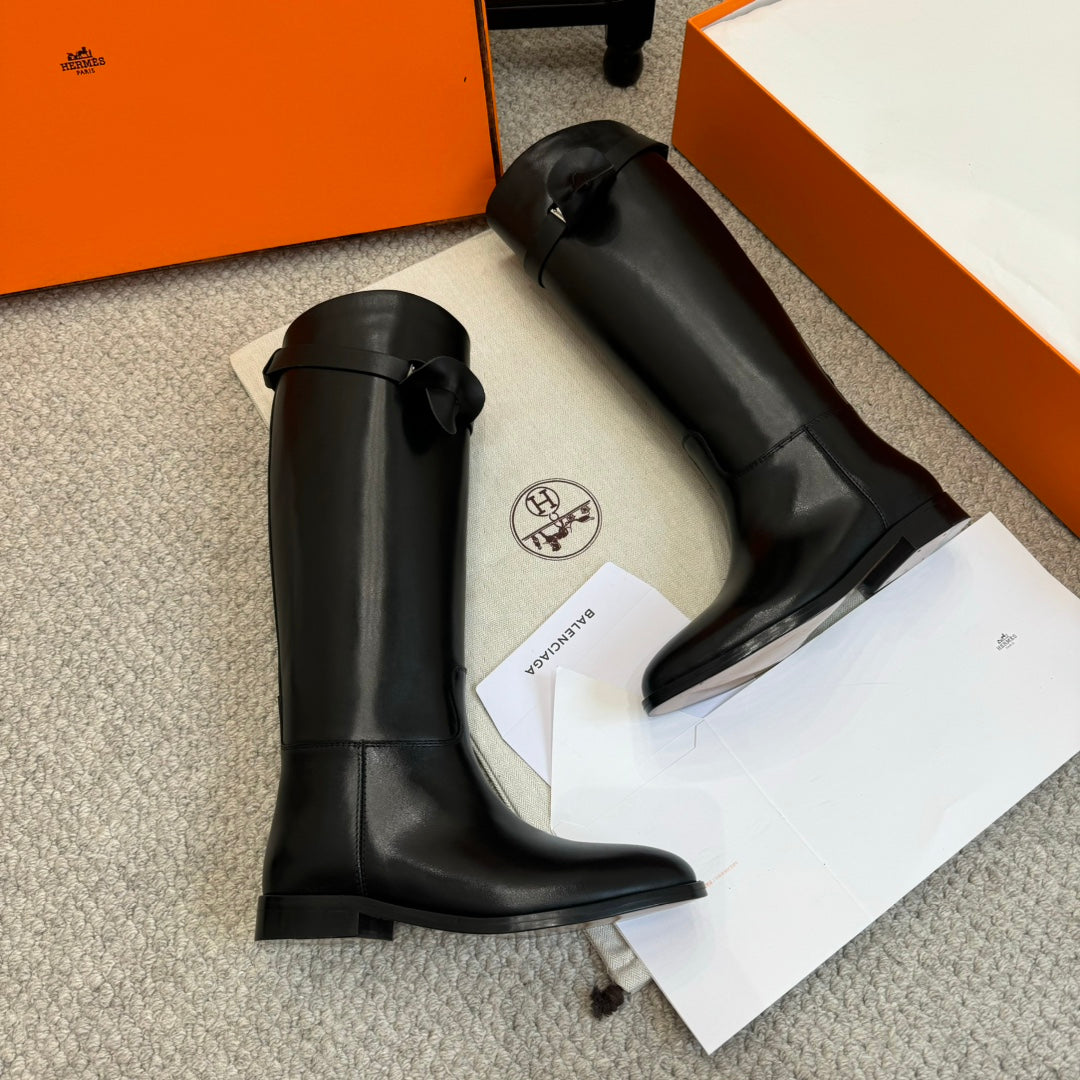 HM Jumping Boot In Black Calfskin 973839