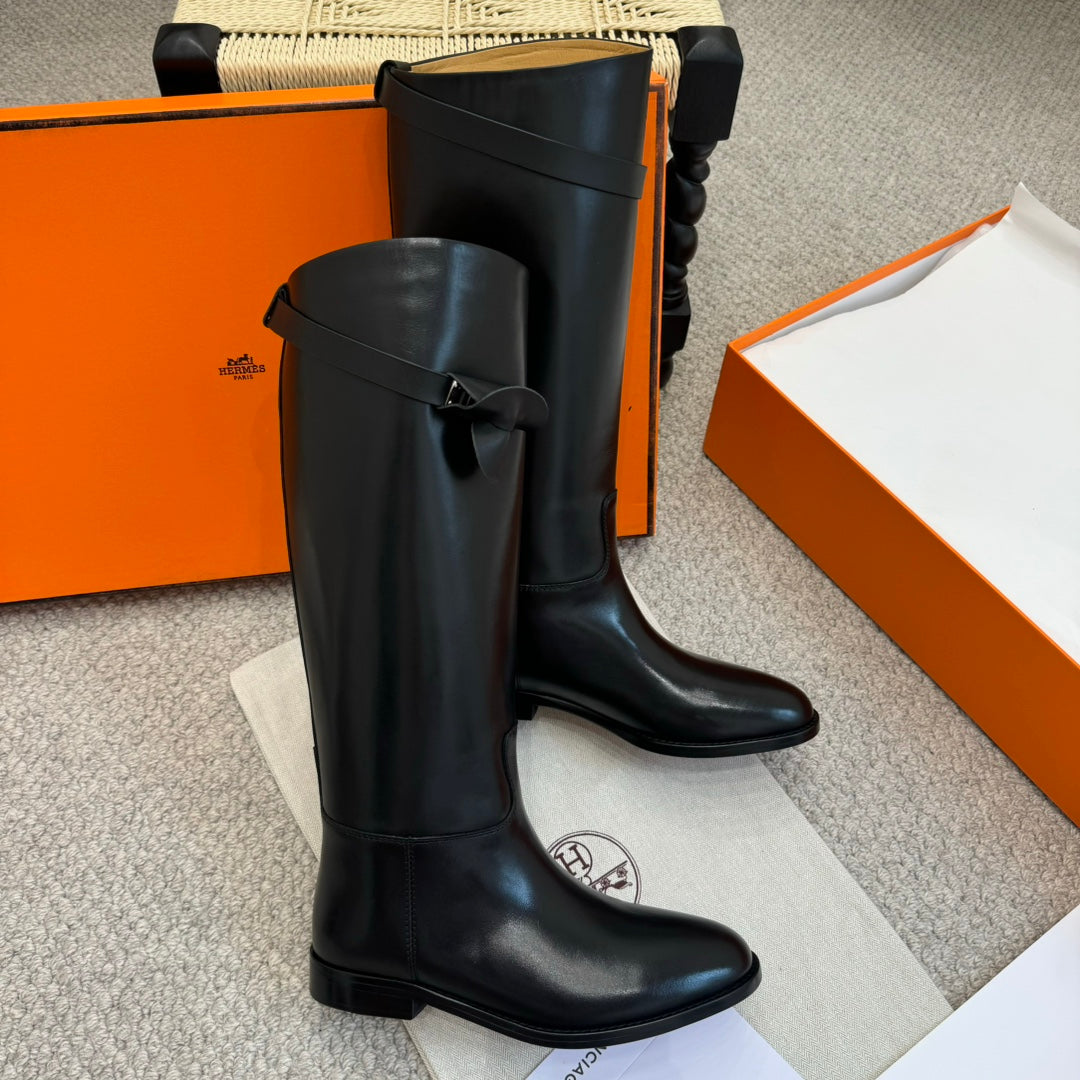 HM Jumping Boot In Black Calfskin 973839