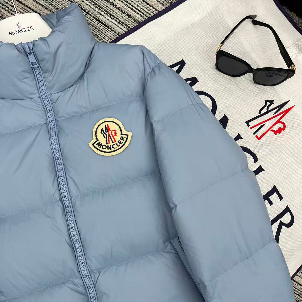 MC 2025 Jacket Baby Blue Nylon Down 528754