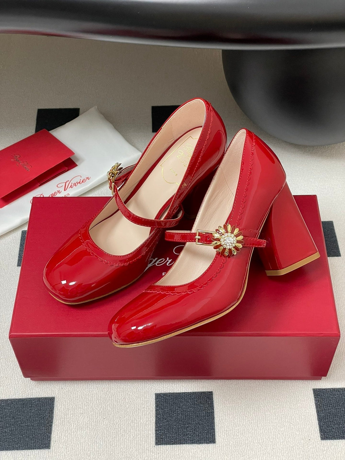 Viv 25 Mary Jane 60 Red Patent Calf Leather 247885
