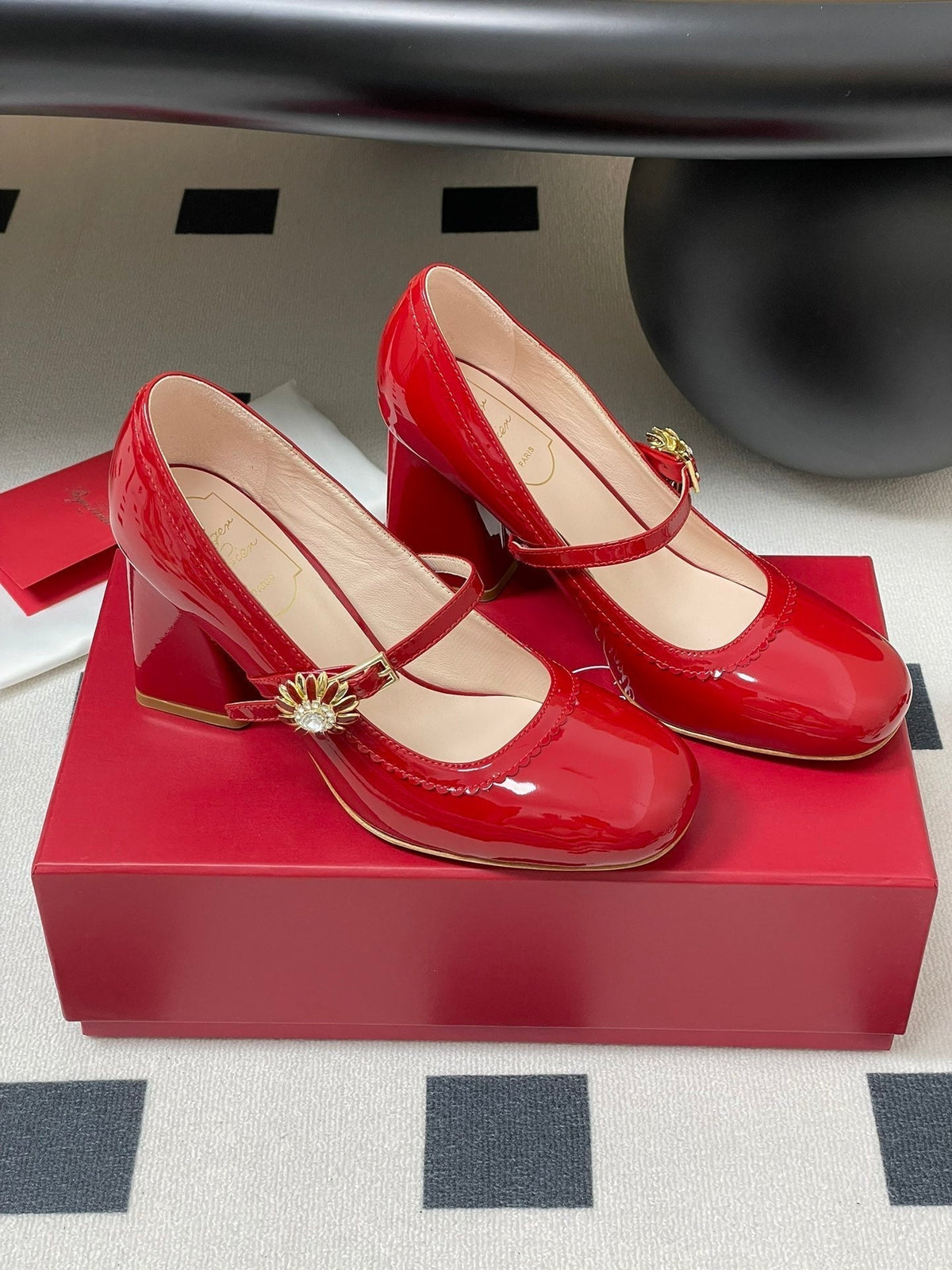 Viv 25 Mary Jane 60 Red Patent Calf Leather 247885