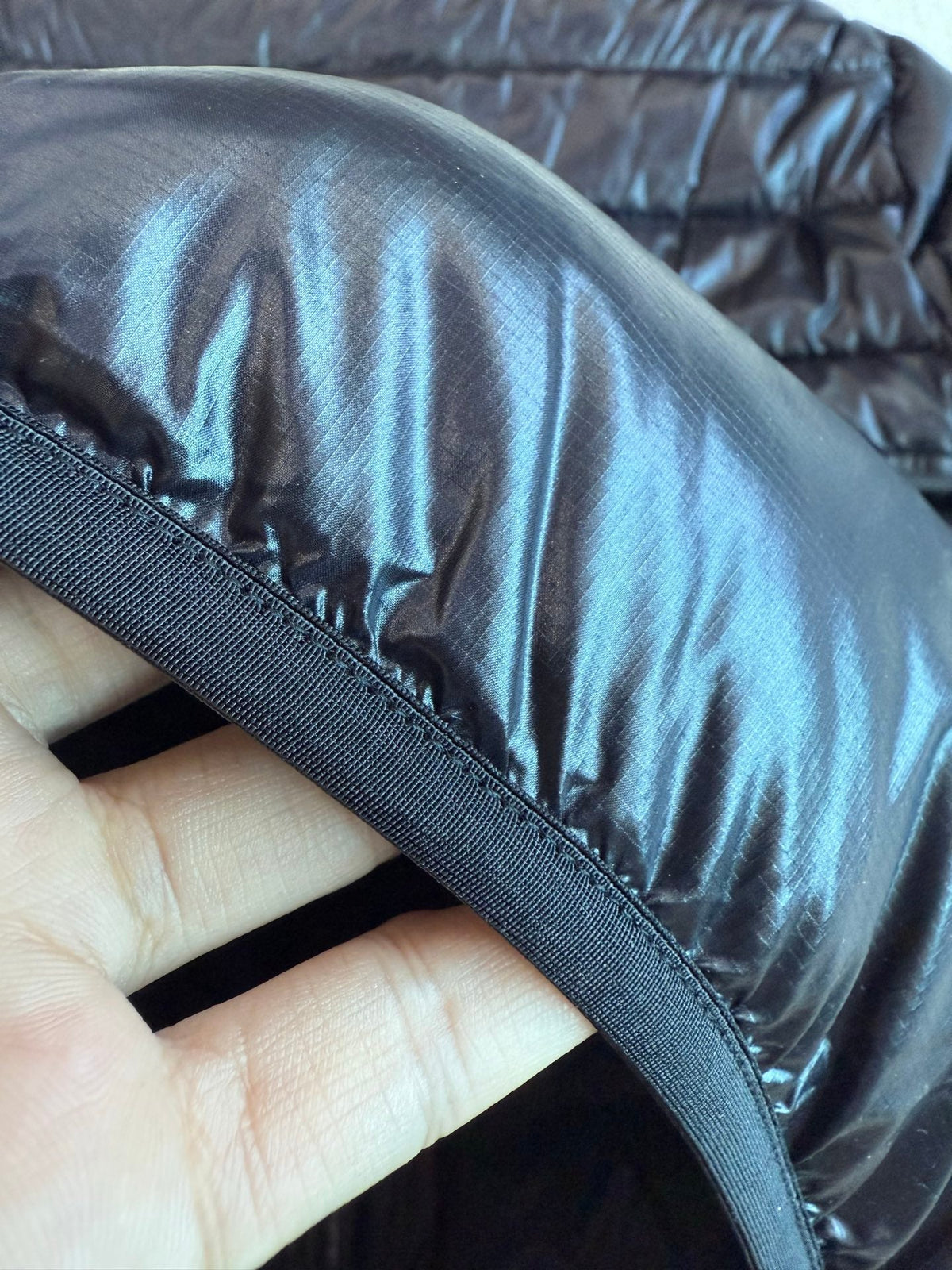 MC 2025 Short Down Jacket Black Gloss Polyester