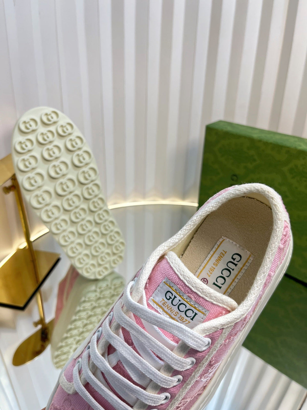 GG Women's GG sneaker Light Pink Monogram Fabric 234266