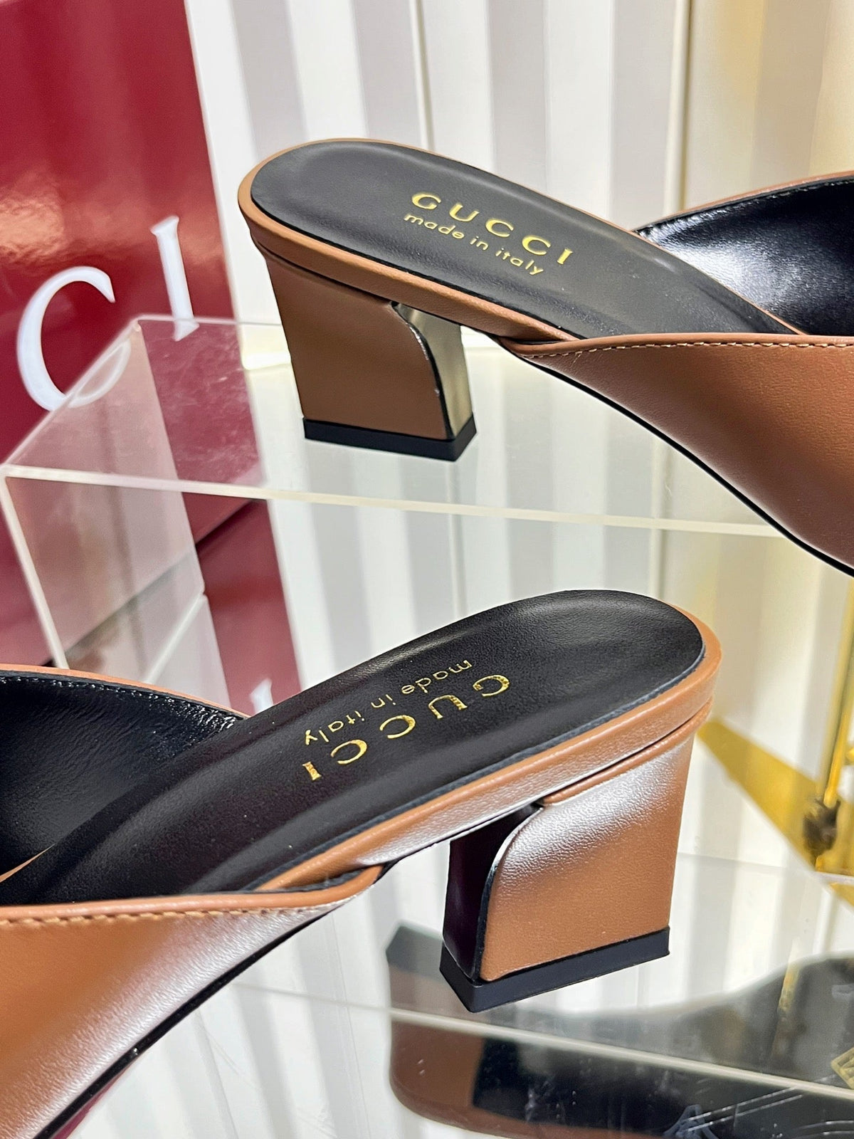 Gucci 2026 Horsebit Mule Sandals 50mm Leather 768116