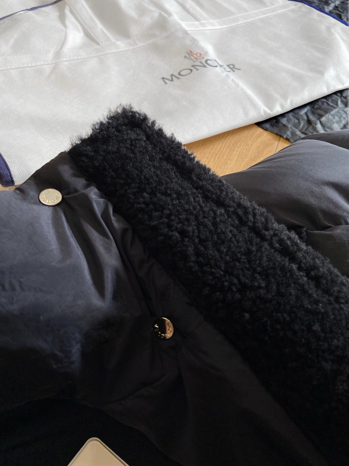Moncler 2025 Shearling-trimmed Jacket Down Fur