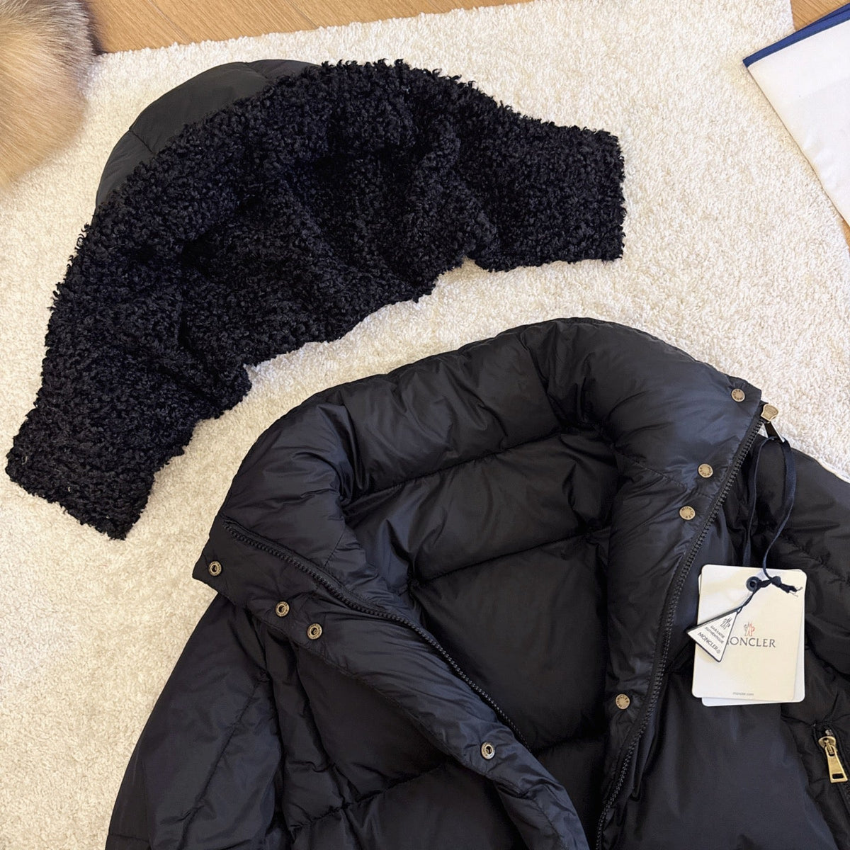 Moncler 2025 Castelnou Jacket Black Wool Down