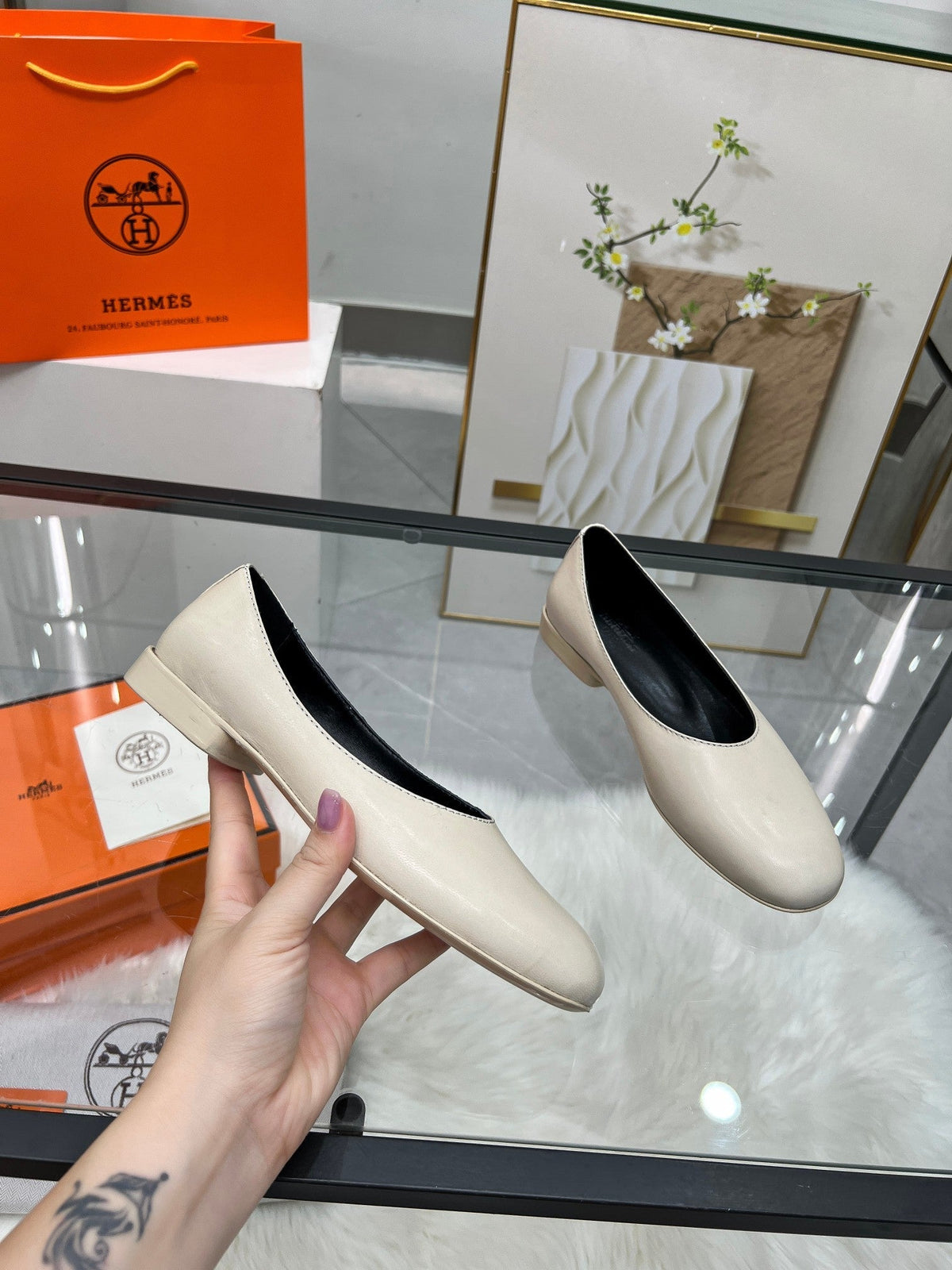 HM 25 Ballet Flats Multicolor Sheepskin 370992