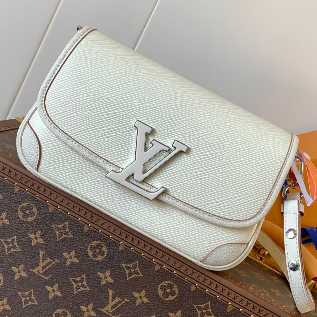 LV Buci Bag 24.5cm White Epi Leather 241088