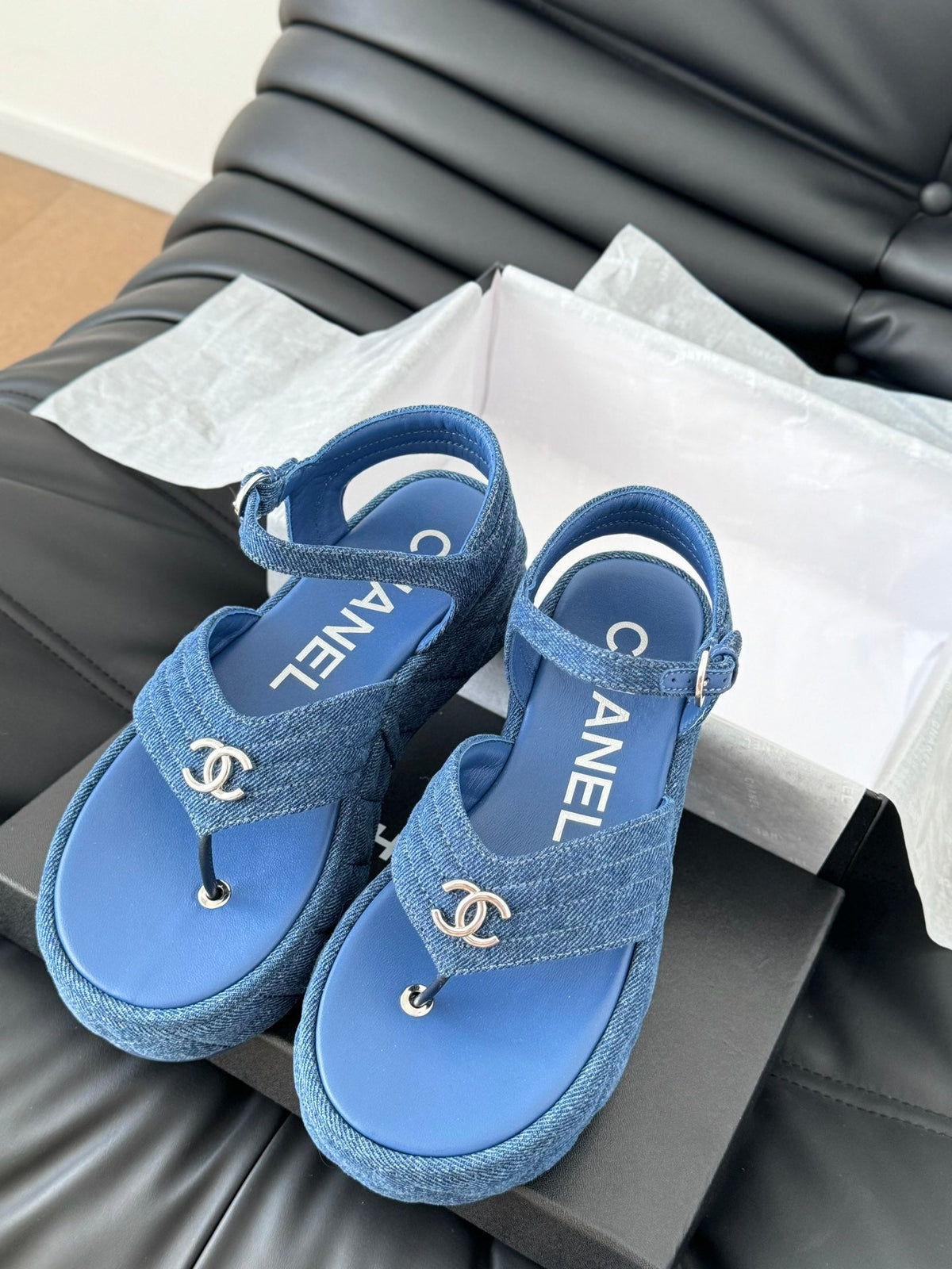 CC 25S Slingback Sandal Blue Denim