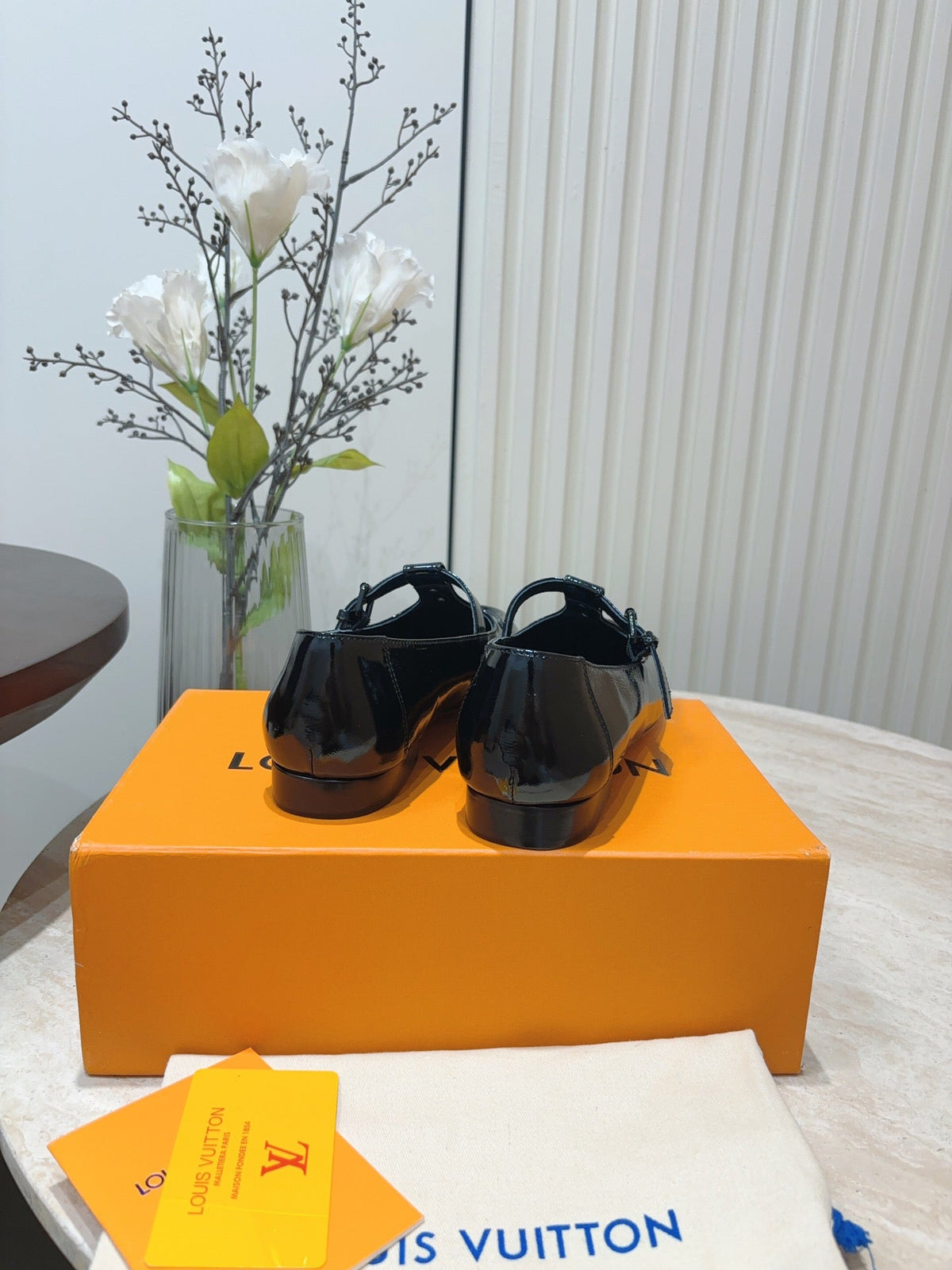 LV Soho Flat Mary Jane Black Cowhide