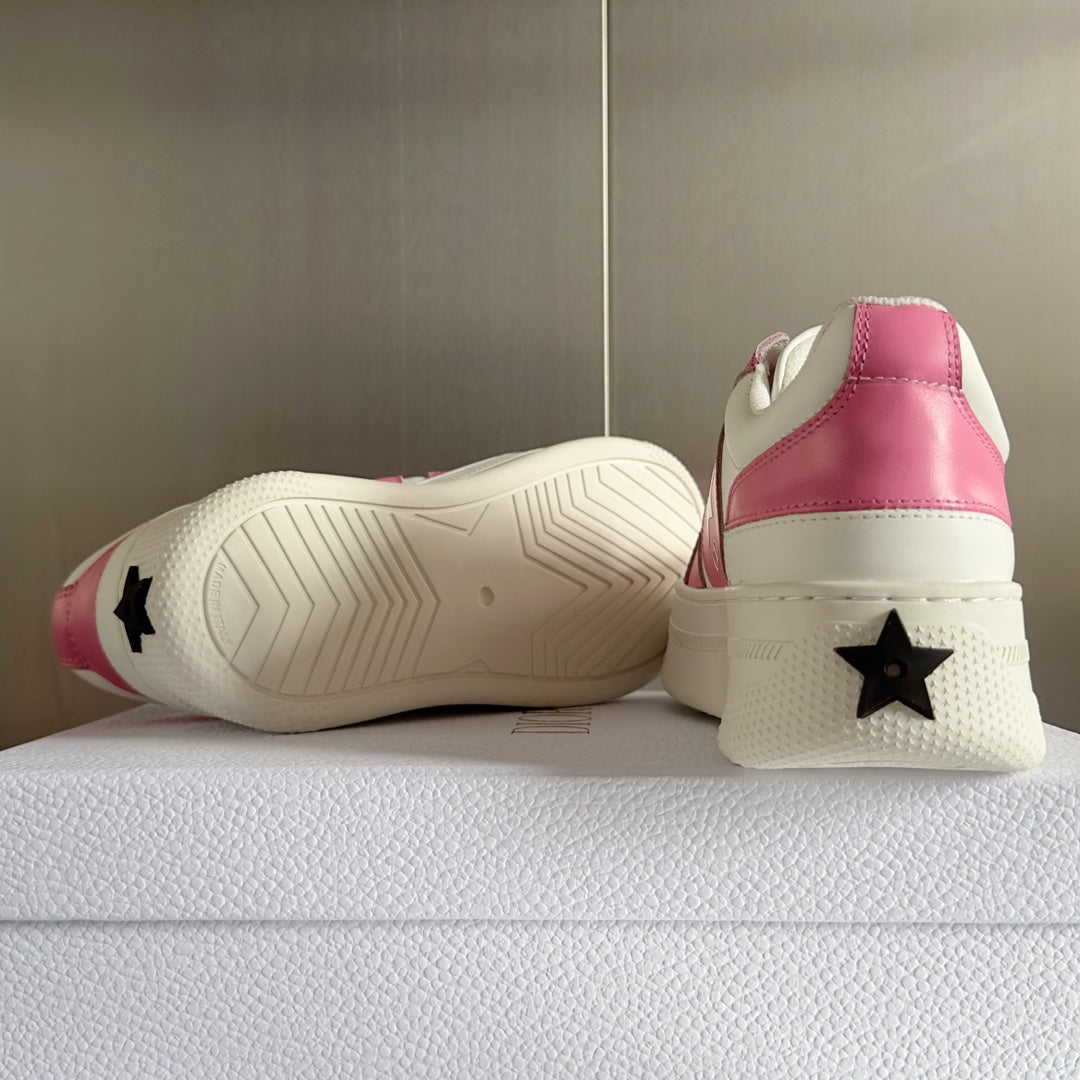 cd star sneaker white pink calfksin
