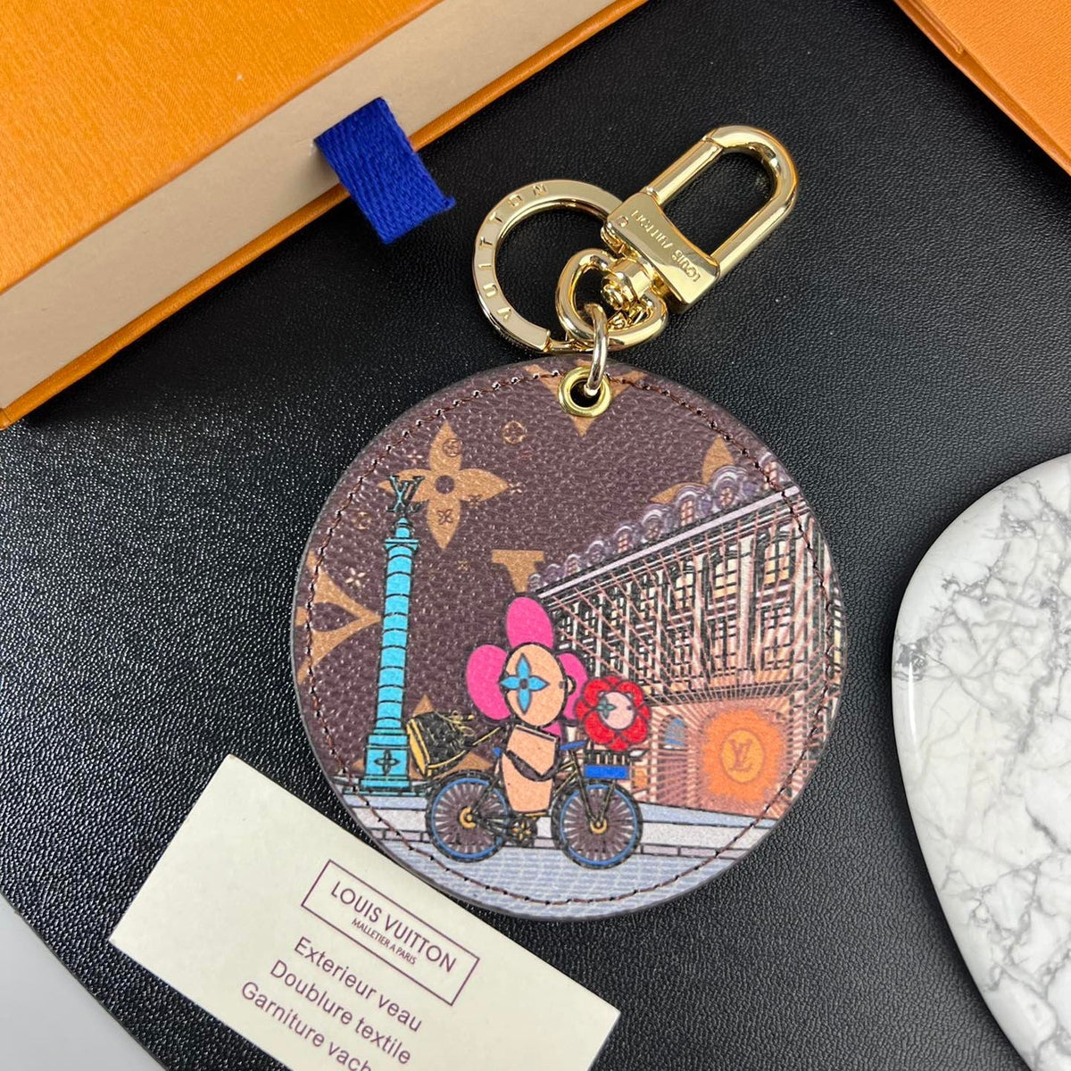 LV Round Charm