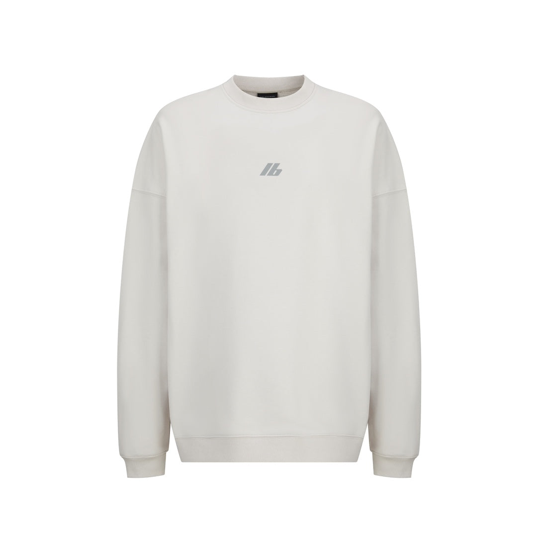 Balenciaga 25 Crew Neck Sweatshirt White Cotton 0004