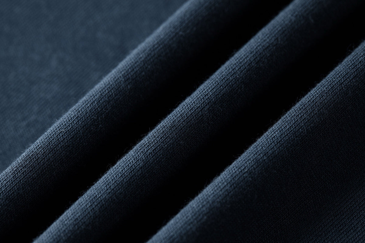 LV Large Embroidered Logo Navy Blue Cotton