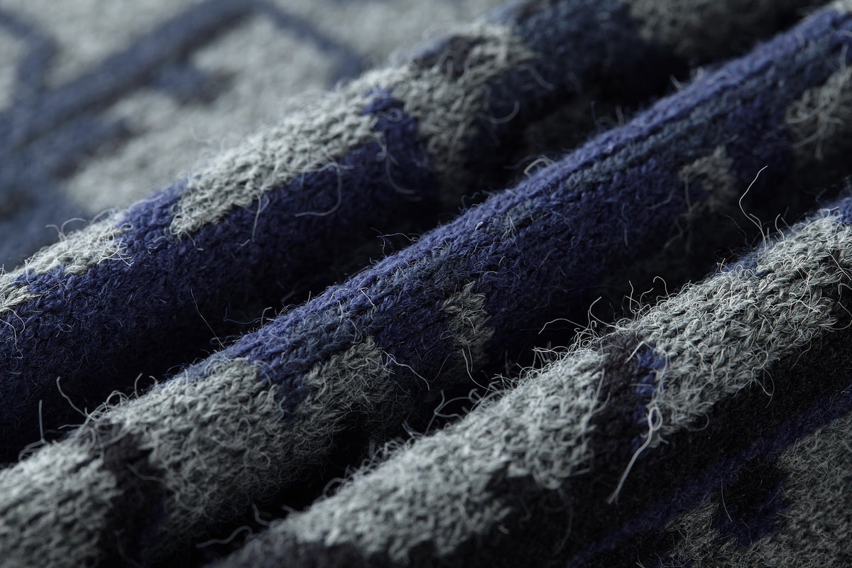 Dior 2025 Jacquard Sweater Blue Gray Wool