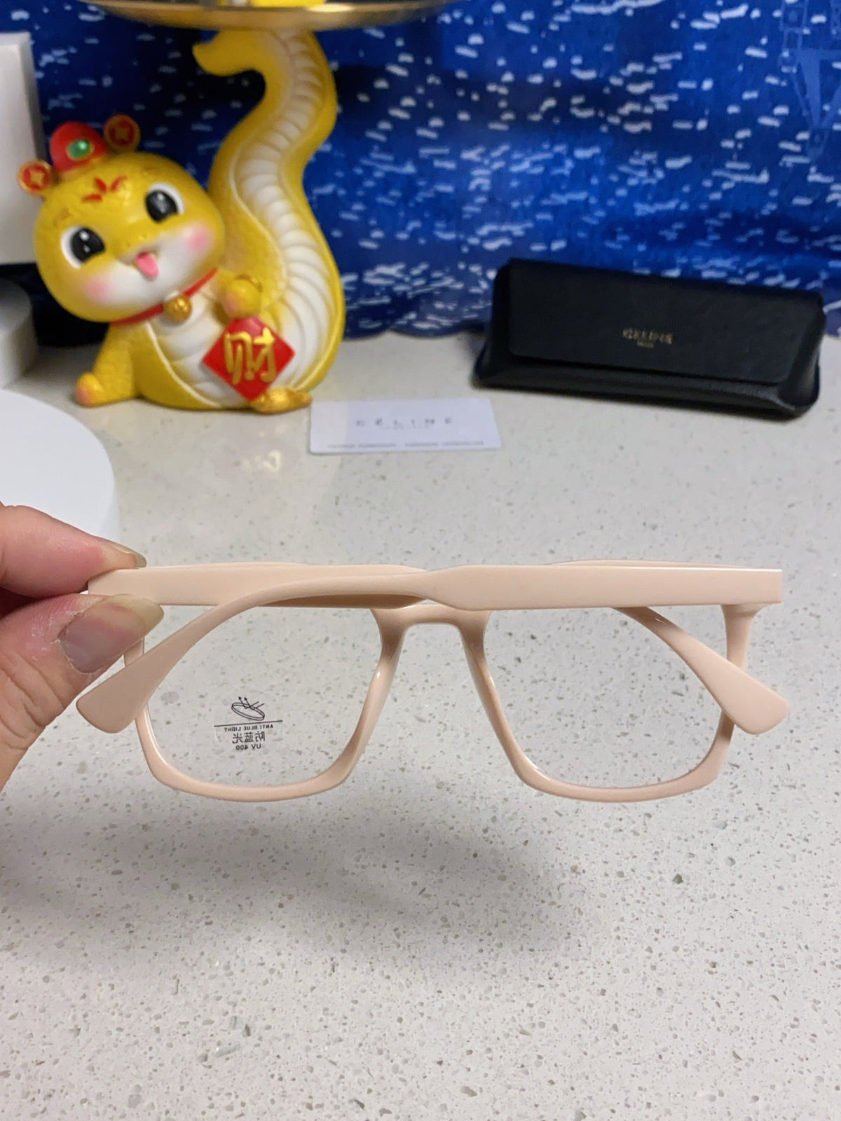 TRIOMPHE SUNGLASSES 563252 IN NUDE ACETATE