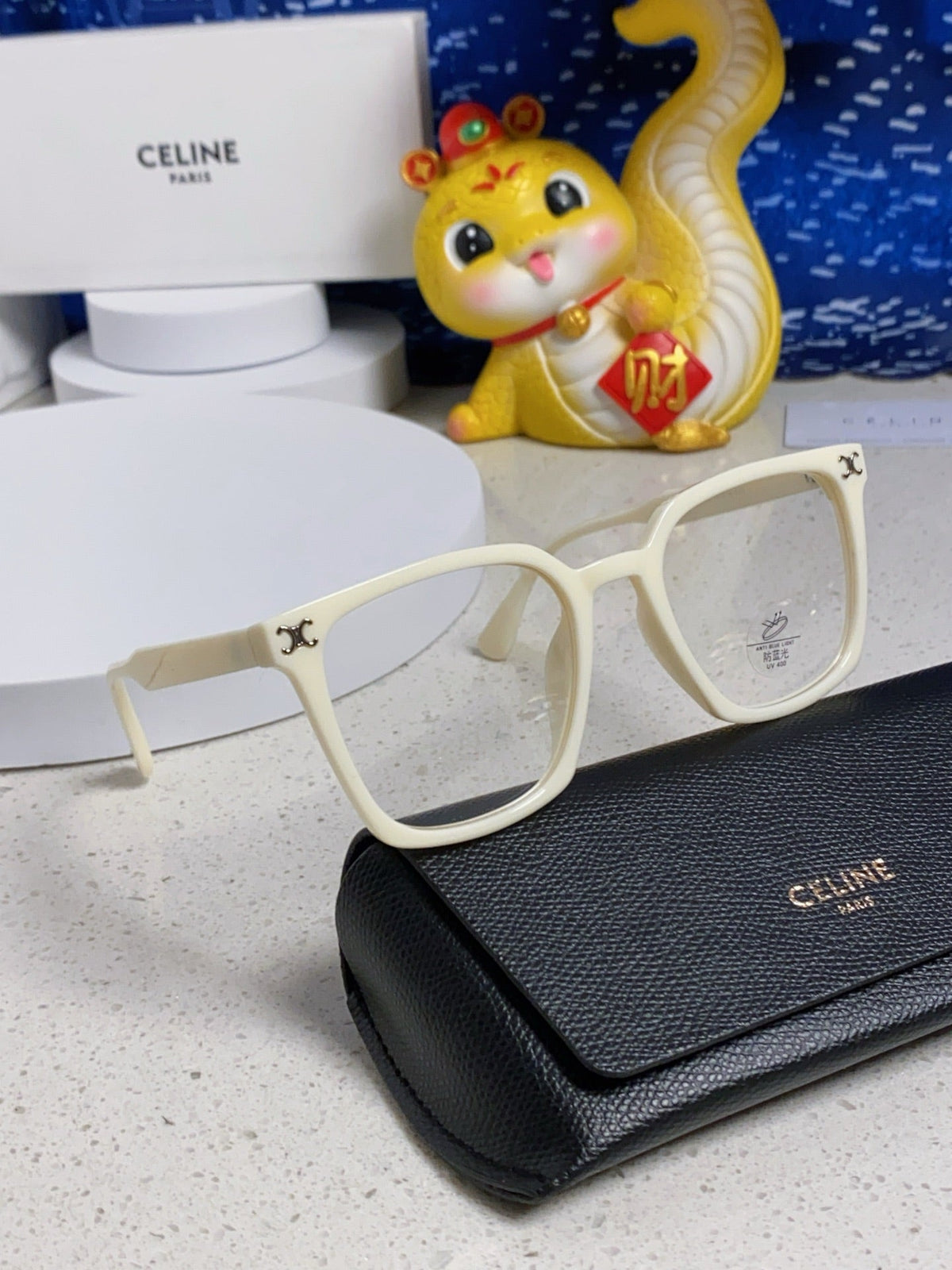 TRIOMPHE SUNGLASSES 563254 IN IVORY ACETATE
