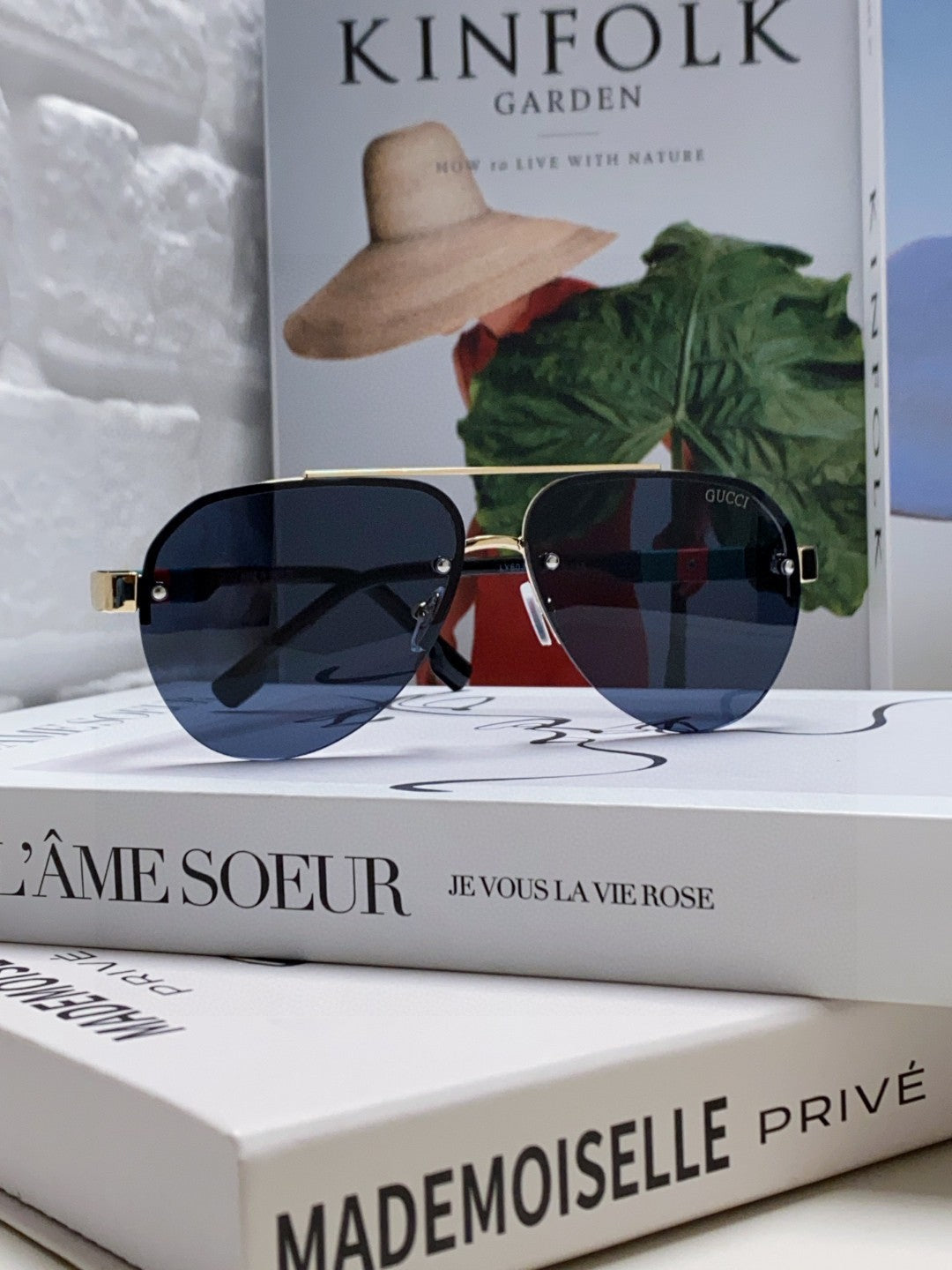 AVIATOR FRAME SUNGLASSES 570223 IN METAL