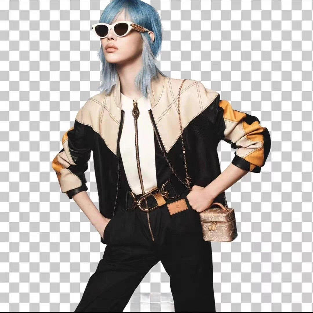 CAT EYE SUNGLASSES 576885 IN WHITE AND GOLD ACETATE