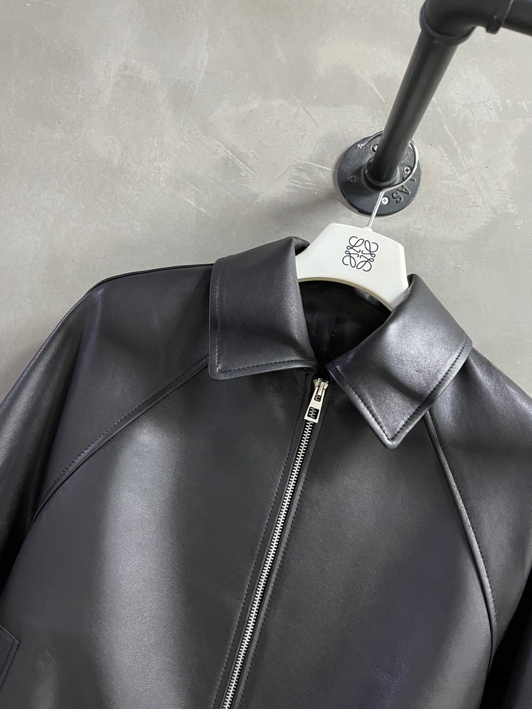 Loewe 2025 Leather Jacket Black Sheepskin