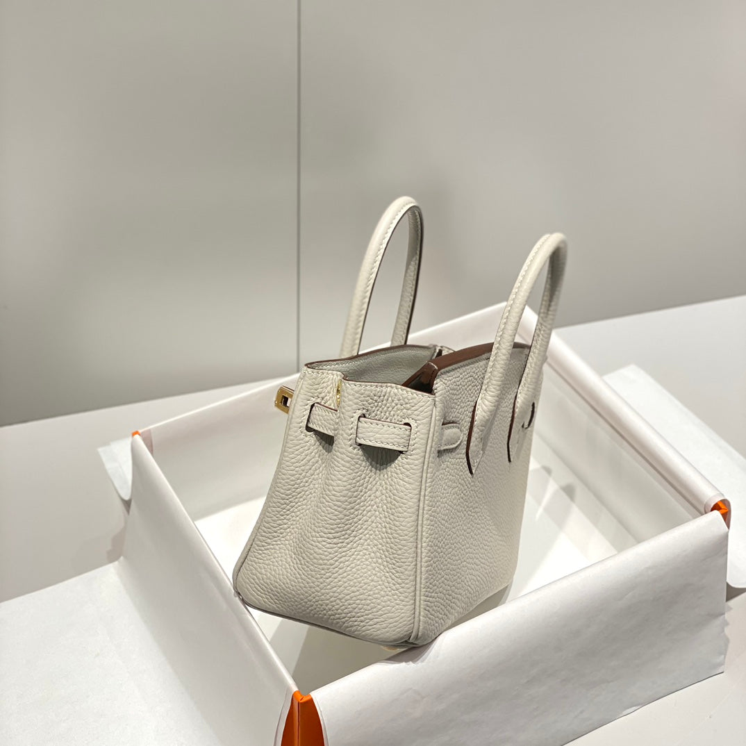 HM Birkin 20cm Pearl Gray Togo Leather Gold Hardware