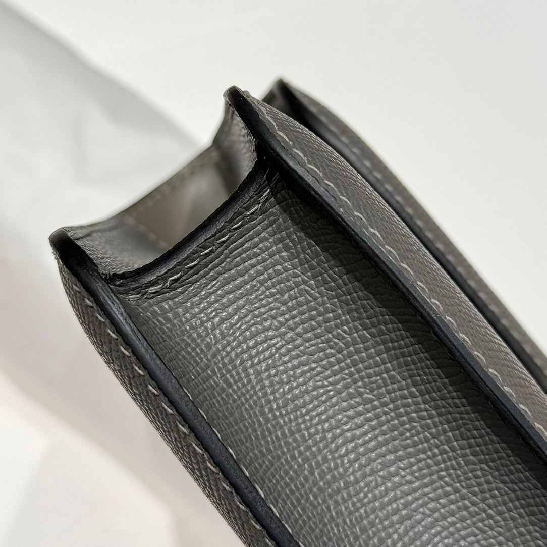 HM Constance Elan 24 Grey Epsom Silver Hardware 237334