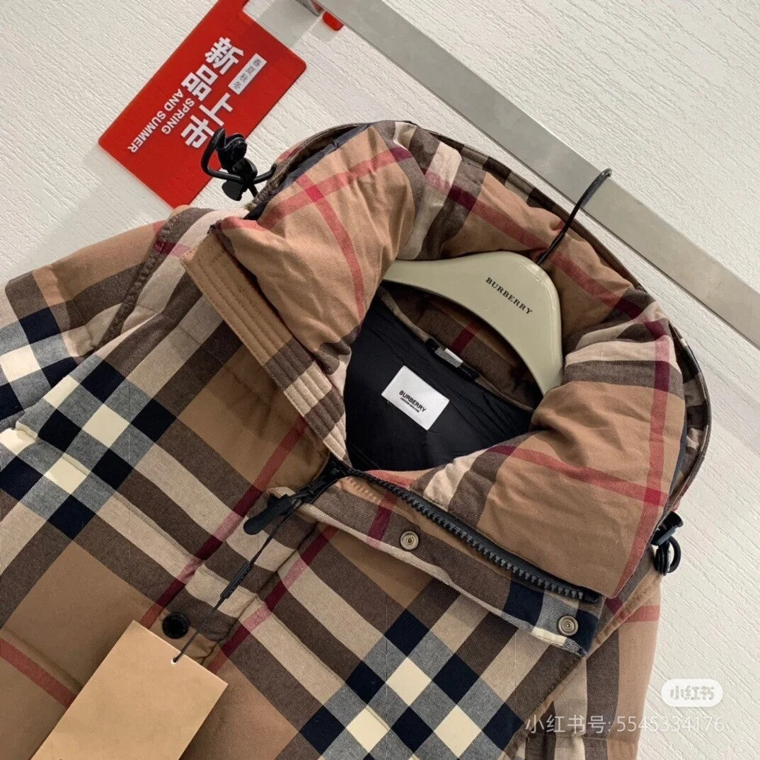 Bur 25 Down Jackets Brown Cotton 291393