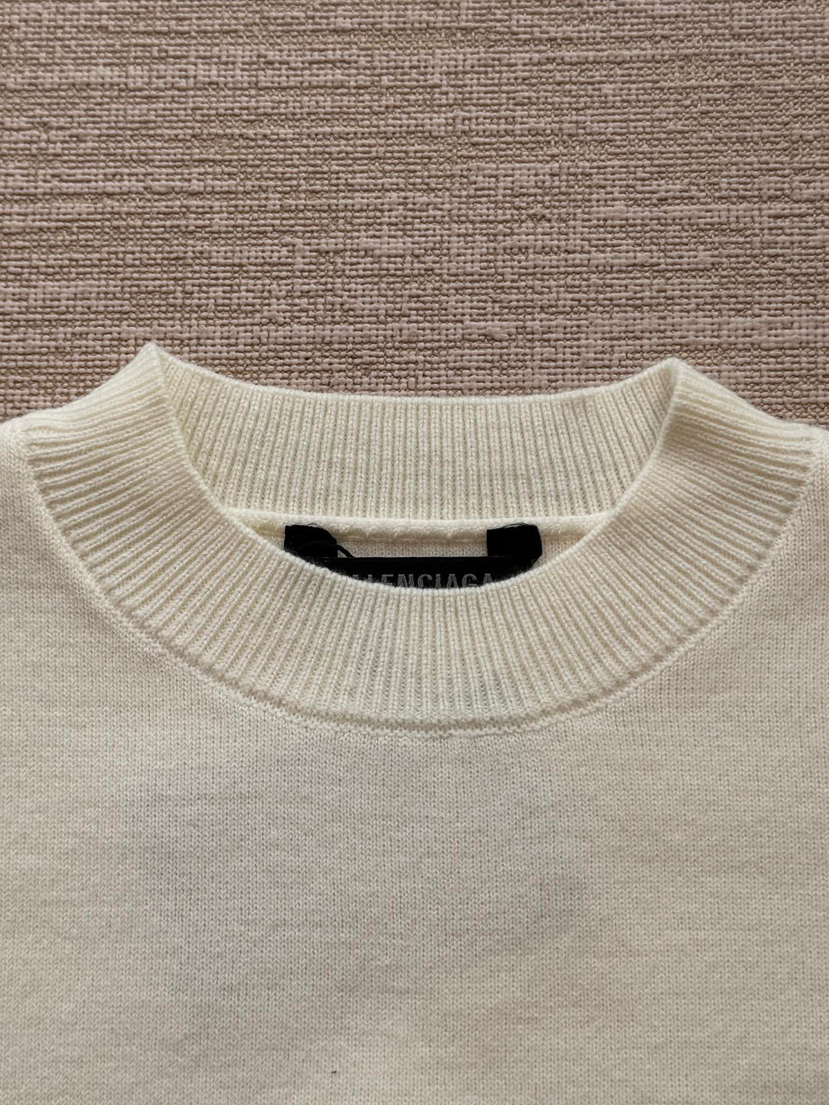 Balenciaga 25 Sweater White Wool 0016
