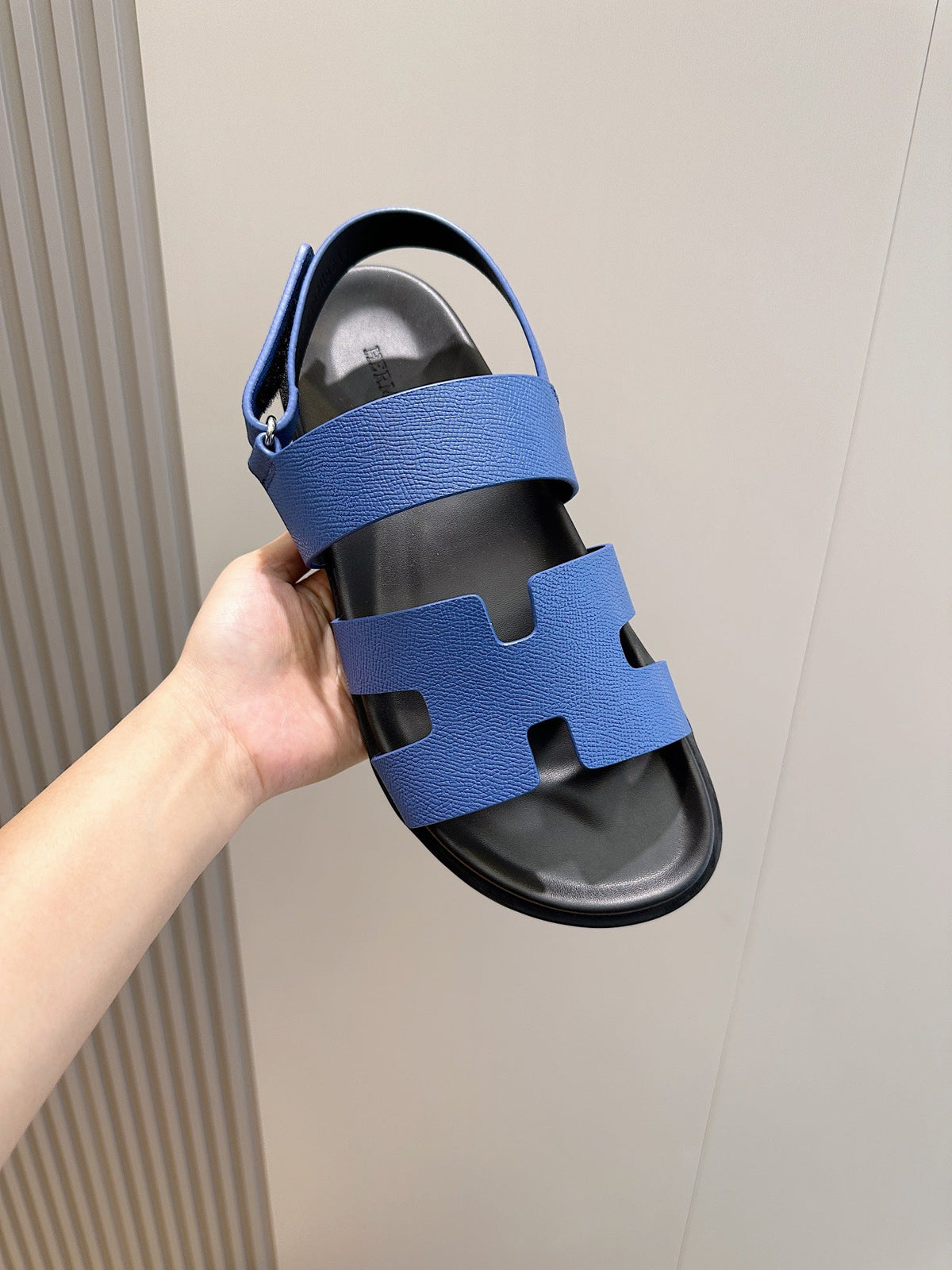 HM GENIUS SANDAL COBALT CALFSKIN