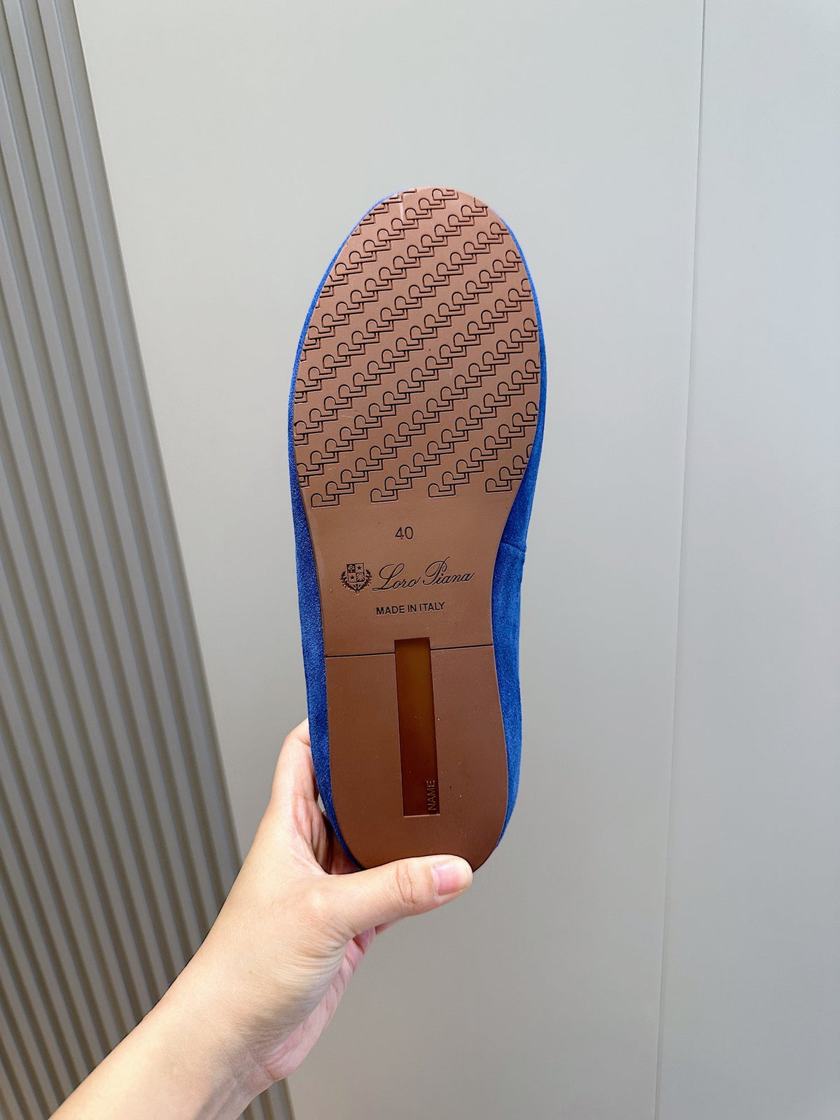 LP TOMORI SABOT MULES COBALT SUEDE