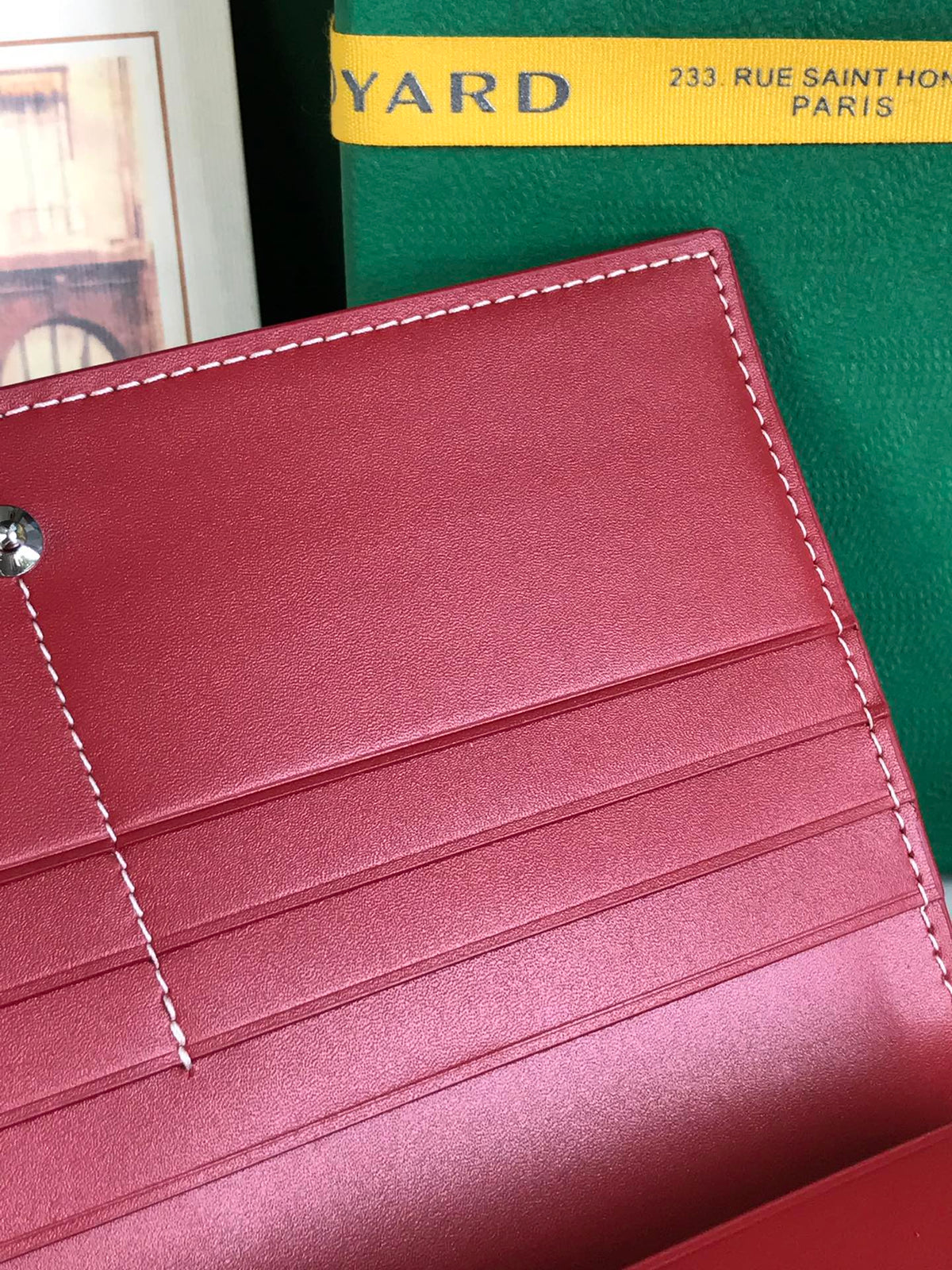 RICHELIEU WALLET 19 IN CLASSIC RED GOYARDINE CANVAS