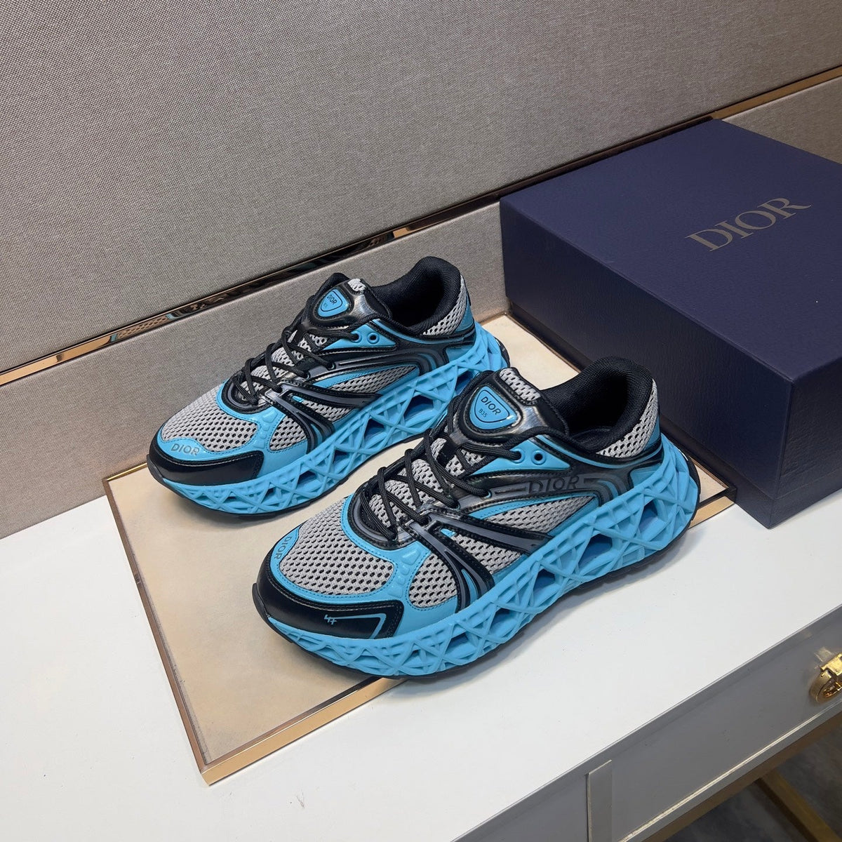 CD 25 B35 Sneaker Blue Grey Mesh Rubber 649672