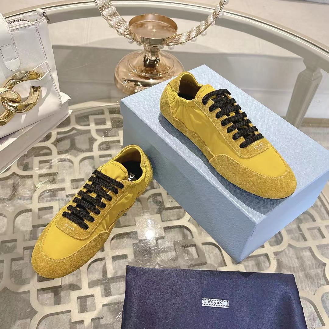 PRA 26S Casual Sneaker Yellow Canvas Suede 625963